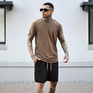 Men T-Shirts Fit Crew Neck Short Sleeve Slogan Tee Casual Mocha Tshirt For Menbrown Tshirt For Menbr