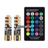 T10 Remote Gelly plug-in cents 7 colors RGB led ping pong cents Gelly Remote control cents 24 eyes f