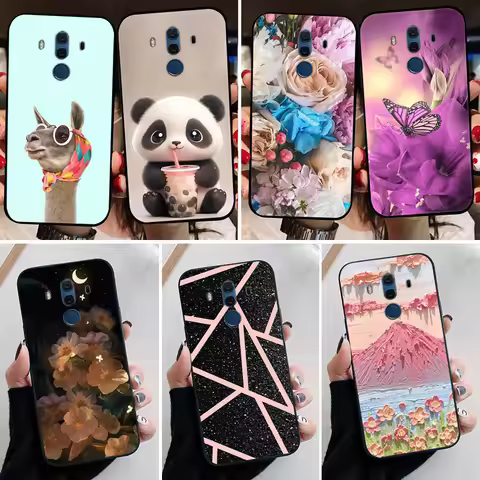 For Huawei Mate 10 Lite Case Mate 10Lite Mate 10 Pro Cute Flower TPU Silicone Case For Huawei Mate 1