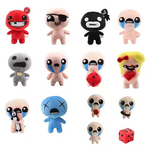 10 Style 10-30cm The Binding of Isaac Plush Toys Afterbirth Rebirth Game Cartoon ISAAC Soft Stuffed 