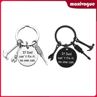 [Maxivogue] FatherS Day Gifts Keychain from Children for Daddy Him Wedding