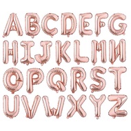 READY STOCK - 16INCH 16” ALPHABET LETTER FOIL BALLOON ROSEGOLD  16 inch belon huruf abjad birthday p