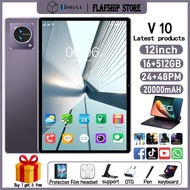 [Buy One Get Six Free] 2023 UODEGA V10 Tablet 12 inch 16GBRAM+ROM512GB 20000mAh Android 12.0 supports 2 SIM cards WiFi