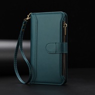 Luxury Lanyard Flip Leather Phone Case For Vivo Y300 Y300i Y200 Y200E Y200i Y200T Y100i Y100A Y100 Y