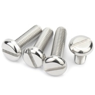 304 Stainless Steel Round Head Flat Slot Bolt M1.6/M2/M2.5/M3/M4/M5  (KZS-MY)