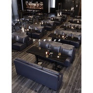 Barbecue AT0L Retro Milk Tea Shop Hot Pot Restaurant Sofa Cafe A9L Table Chair Card Seat Clear Bar W