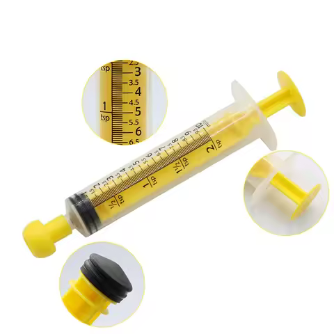5PCS Measurement Syringe With Cap, For Scientific Labs, Liquid Dispensing, Pet And Party Supplies, O