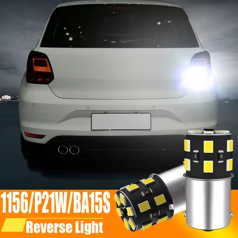 2pcs LED Reverse Light Blub Lamp P21W BA15S Canbus For VW Passat B5 B5.5 B6 Golf mk3 mk4 mk5 mk6 3 4