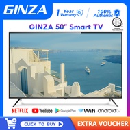 GINZA smart tv 55 inches on sale 50 Inches 65 Inches Smart TV Full HD Android TV LED TV Flat Screen 
