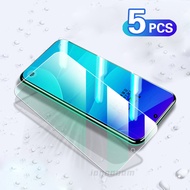 5Pcs Tempered Glass OPPO Reno 4 Pro 4G 5 6 7 8Z 7Z 4F 5F 5G Screen Protector Protective Glass Film