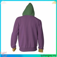 Joker Zipper Hoodie 3D Print Coat Fashion Jacket Outerwear