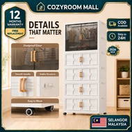 Wardrobe Cabinet with Wheels Dustproof Door Clothes Organizer Bedroom Storage Cupboard Rack