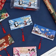 BrightCrownL 2Pcs Holiday Red Envelope 10-Slot Christmas Money Bag And Card Clip Perfect For Christm