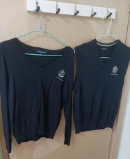 SPC聖保羅校服冷衫及背心,100%wool多件不同尺碼SPC 小學至中學, 深蓝色長袖冷外套(42碼)及冷背心(40碼)→詳見備注