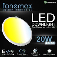 FONEMAX 20W 3COLOR LED DOWNLIGHT/6000K-4000K-3000K/FONEMAX/3 COLOR LED DOWNLIGHT/20W/3C/F2062R/20W L