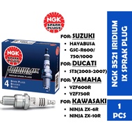 【READY STOCK】NGK CR9EIX 3521 Iridium IX Spark Plug For Suzuki/ Ducati/ Yamaha/ Kawasaki
