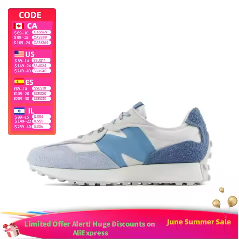 New Balance NB 327: Comfortable and Versatile Low-Top Casual Shoes for Men and Women in Gray-Blue U3