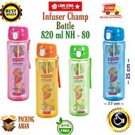 PROMO (Bisa COD) Lion Star Botol Infuser NH-80 820 ml / Bottle Minum Infuse Lemon Jeruk Saring / Bo