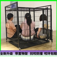 ‍🚢Dog Cage Large Dog Dog Cage Medium-Sized Dog Pet Dog Cage Dog Cage Indoor and Outdoor with Toilet Separation Dog Cage