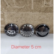 Harley Davidson HD Emblem Diameter 5 cm Stainless Steel Anti-Rust