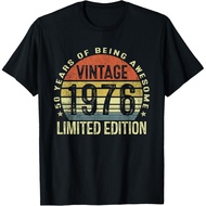 Men's cotton T-shirt Vintage 1976 Limited Edition 50 Year Old Gifts 50th Birthday T-Shirt