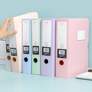 Kotak Fail Plastik A4 Morandi 档案盒 Kotak Fail Plastik A4 Organizer Fail Kewangan Kontrak Fail Persone