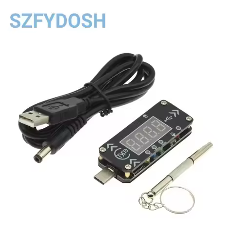 WPDT DC Digital Display Voltage Current Meter Type-C PD Fast Charge Trigger Decoy Detection Tester F