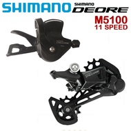 SHIMANO DEORE M5100 Shifter M5120 M5100หลัง Derailleur 11 Speed จักรยานเสือภูเขา MTB SL M5100ด้านขวา