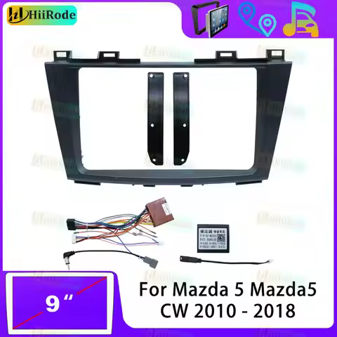Hiirode Car Android Radio Stereo Player Frame Fascia For Mazda 5 Mazda5 CW 2010-2018 Panel Power Cab