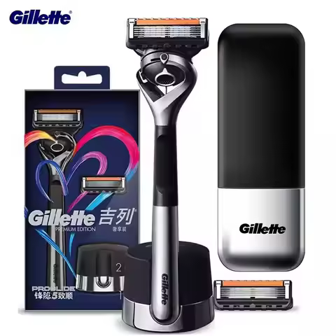 Gillette Fusion 5 Men's Razor ProGlide Premium Limited Edition Flexible 5 Layer Sharp Nano Blade Sha