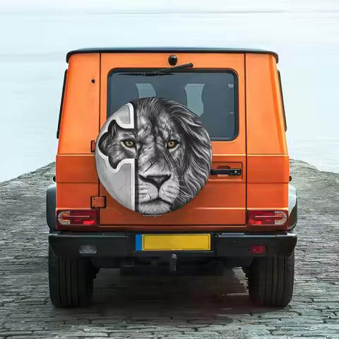 Jesus Lion Tire Cover Wheel Protectors Weatherproof Universal for Jeep Trailer RV SUV Truck Camper T
