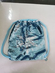 Disney Frozen 閃片藍色索帶背包