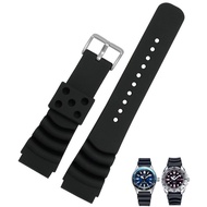 20mm Rubber Watch Band Suitable for Seiko SKX Z-22 4FY8JZ Diver Strap 22mm Curve Vent Rubber Watch B