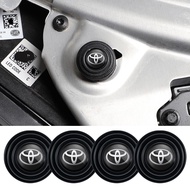 4Pcs Thicken Toyota Car Shock Absorber Gasket Car Door Sound Insulation Silent Pad Sticker Exterior Accessories For Innova Corolla Wigo Fortuner Vios Avanza Altis Camry Hilux TRD