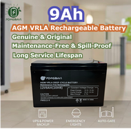 9Ah 12V VRLA Battery for Solar / UPS System Battery Replacement / Auto Gate