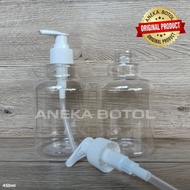 410 ML WHITE PUMP HANDSOAP BOTTLE / EMPTY HAND WASHING SOAP BOTTLE