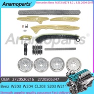 engine Timing Chain Repair package Kit  fits for 2004-2016 Mercedes-Benz M272 M273 W203 W204 CL203 S