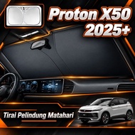 【Proton X50 2025+】Car Sun Shade Window Curtain UV Protection Heat Insulation Foldable Sun Visor Inte