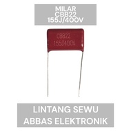 Capasitor Kapasitor Milar 155 400v 400 Volt 1.5 Mikro 15 Mikro 1.5uf 15uf 1.5 Uf 1.5 Uf