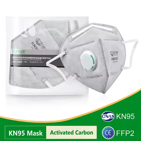 POWECOM KN95 Masks Activated Carbon kn95mask with Valve 1866V Mask Safety Face Mouth Mask tapabocas 