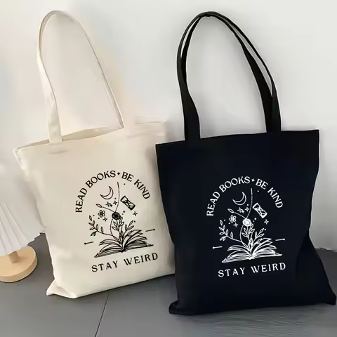 Read Books Be Kind Tote Bag Durable Reusable Tote for Women Multipurpose Commute Shopping Yoga Eco P