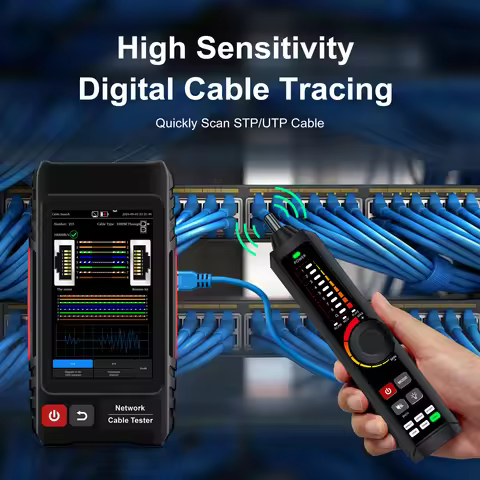 RJ45 Tester Lan Tester Network Cable Tester RJ45 Cable Tracker Ethernet Cable Tester Network Tools W