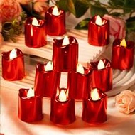 24pcs Christmas LED Battery Operated Warm White Flameless Votive Candles, Flameless LED Tea Lights B
