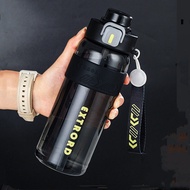 1200ml/800ml Fashion Sport Water Bottle With Straw BPA Free Portable Durable Gym Fitness Outdoor Spo