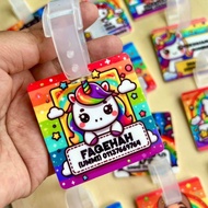 School TAG BAG * CHILDREN'S TAG BAG *TANDA NAME *BAG TAG