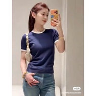 Saint Laurent YSL Women’s Slim-fit Short Sleeve T-shirt - Pure Cotton | Ready Stock Available Today