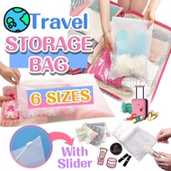 Waterproof Travel Ziplock Bag For Clothes Plastic Storage Organizer Luggage Thick Pouch Underwear Zip Lock Organiser