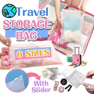 (11.11 SALE) Waterproof Travel Bag For Clothes Plastic Storage Organizer Luggage Thick Pouch Zip Loc
