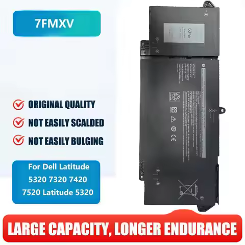 New 7FMXV laptop Battery Replacement for Dell Latitude 5320 7320 7420 7520 Latitude 5320 2-in-1/7320