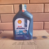 MESIN HM Shell Advance AX7 800ml 10W-40 Motorcycle Engine Oil 4T 0.8L